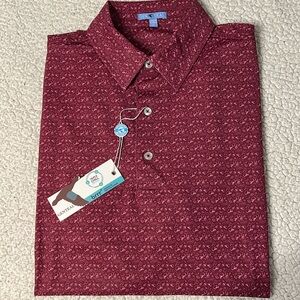 GENTEAL Men’s brrr Performance Polo Maroon Tailgate